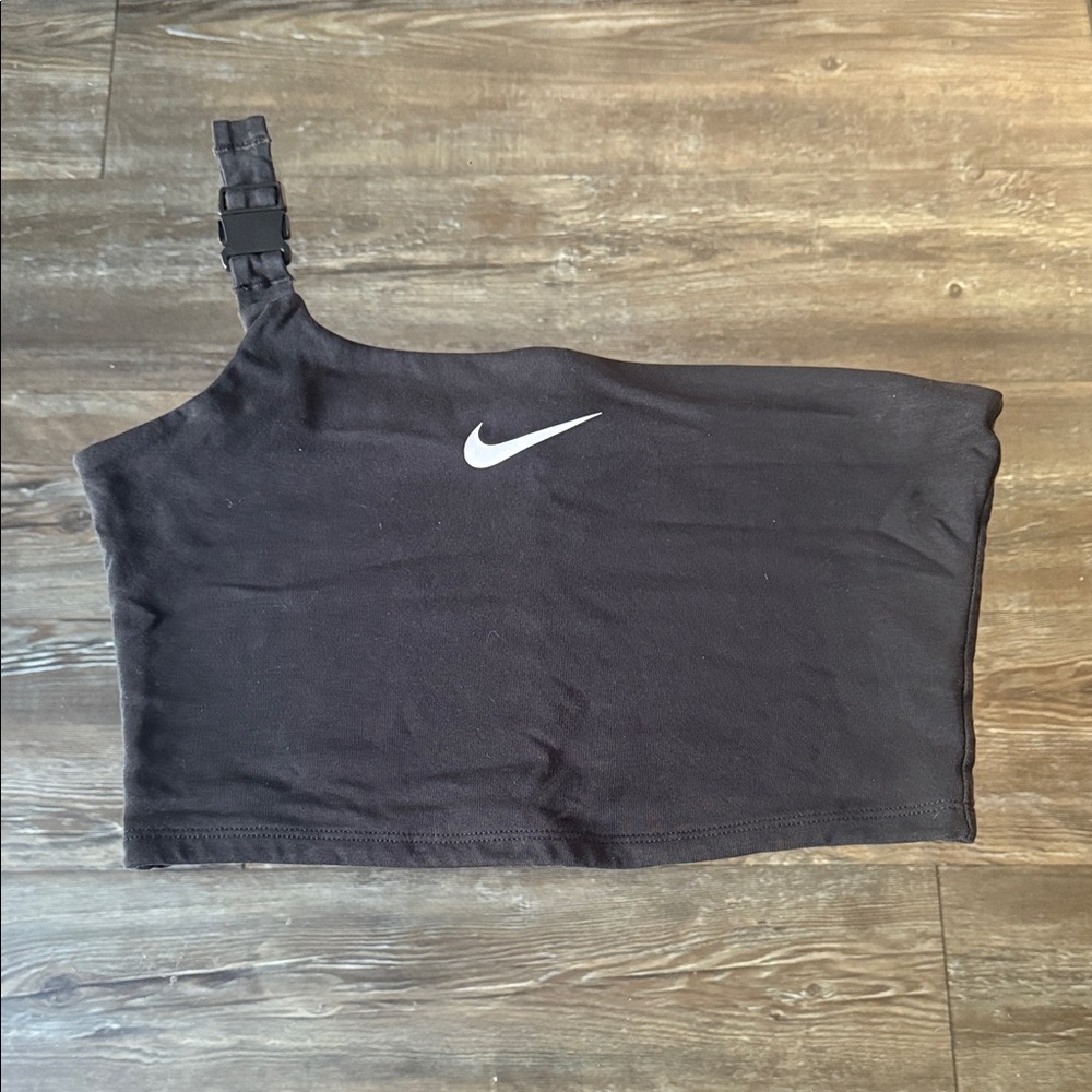Nike Women's Black One-Shoulder Crop Top